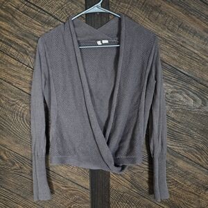 Moth By Anthropologie Brown Textured Knit Sweater Small Boho